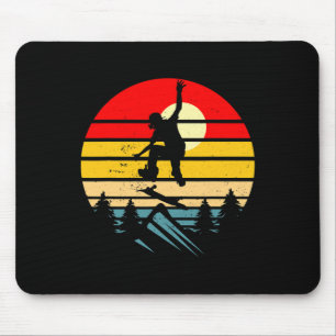 Skateboarder Retro Skateboard Vintage Skateboardin Mouse Pad