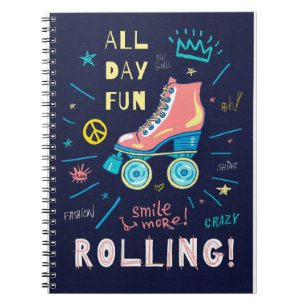 Skateboarder Skateboard All Day Fun Notebook
