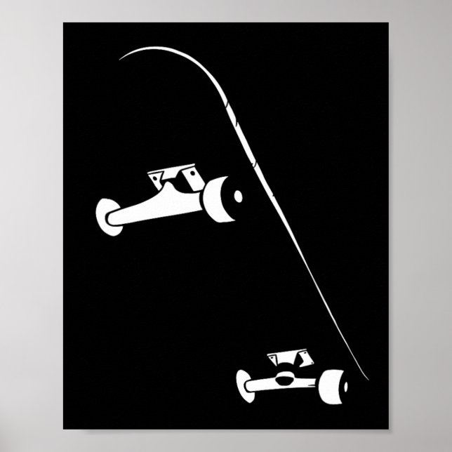 Skateboarder Skateboarding Skateboard  Poster (Front)
