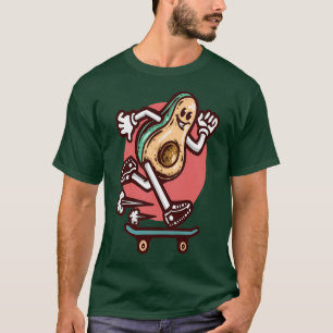 Skateboarding Avocado foodies Classic TShirt
