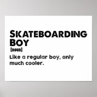 Skateboarding Boy Funny Definition Skateboarder