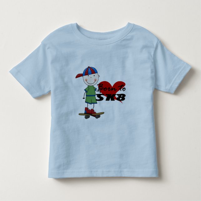 SKATEBOARDING - Boy in Baseball Cap Toddler T-Shirt (Front)