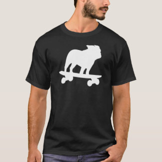 Skateboarding Bulldog T-Shirt