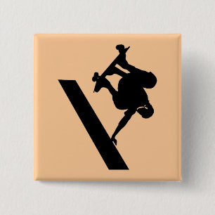 skateboarding button