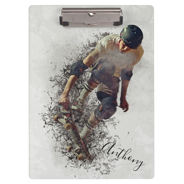 Skateboarding Clipboard (Front)