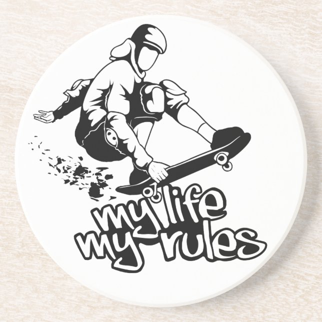 Skateboarding custom coaster (Front)