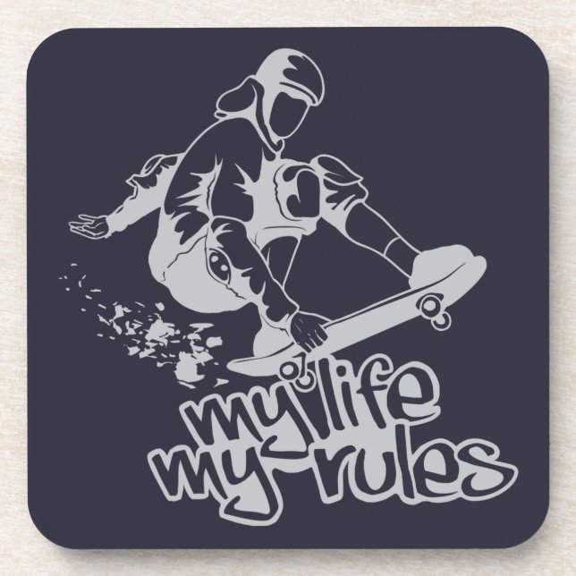 Skateboarding custom coasters (Front)