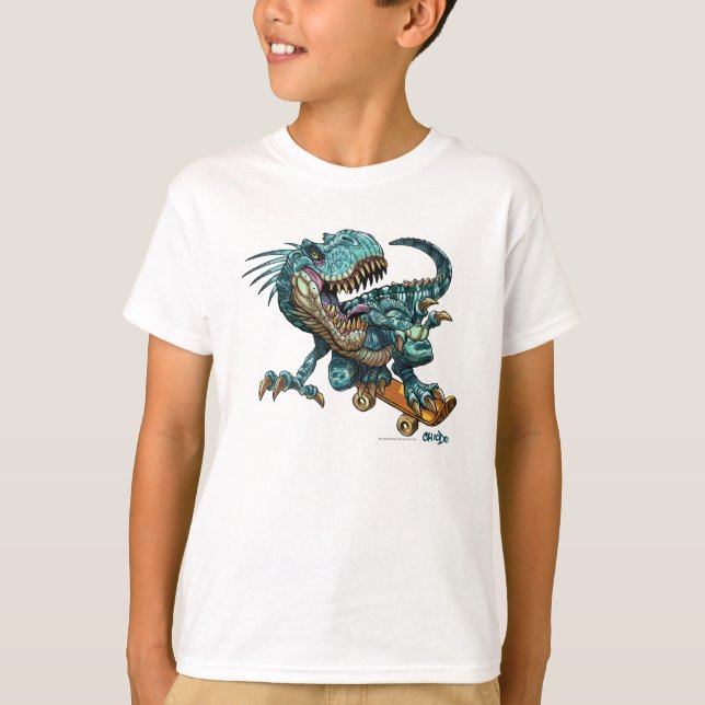 Skateboarding Dinosaur T Shirt (Front)