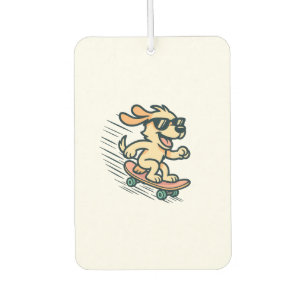Skateboarding Dog Car Air Freshener
