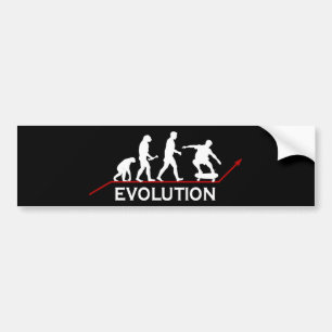 Skateboarding Evolution sticker