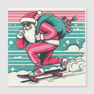 Skateboarding father christmas