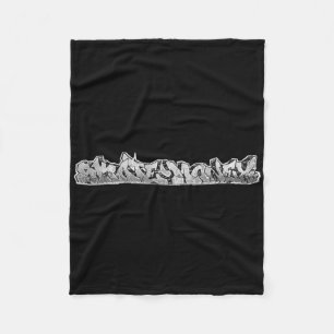 Skateboarding fleece blanket