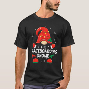 Skateboarding Gnome Matching Family Group Christma T-Shirt