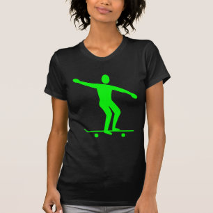 Skateboarding - Green T-Shirt