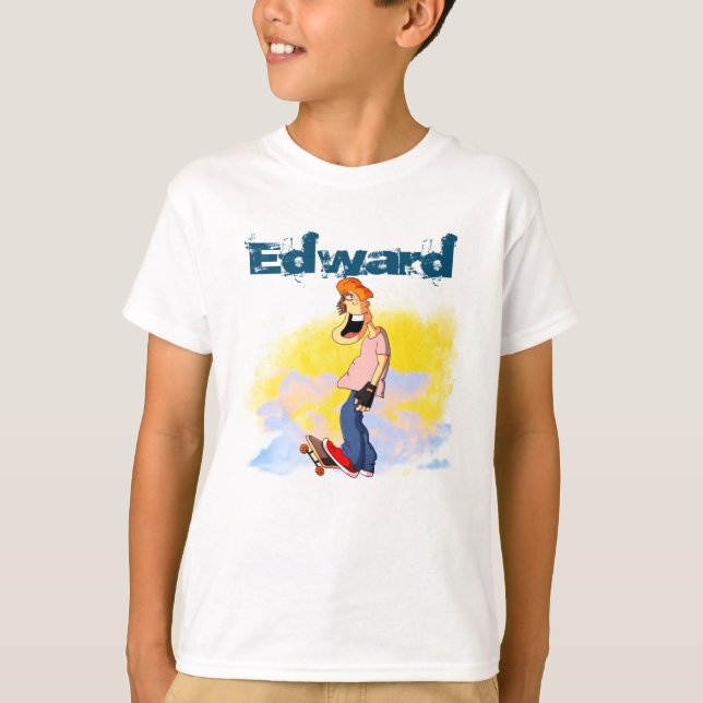 Skateboarding Guy (Light) T-Shirt (Front)