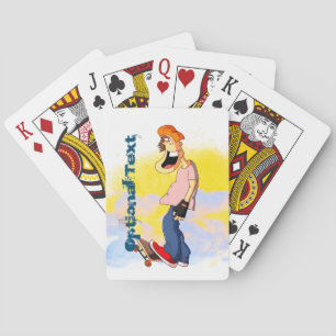 Skateboarding Guy  Playing Cards