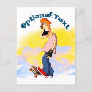 Skateboarding Guy   Postcard