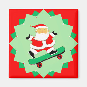 Skateboarding Holiday Gift Stocking Stuffers Magnet