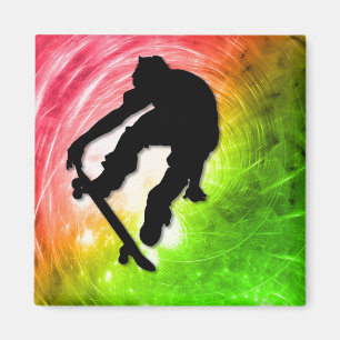 Skateboarding in a Psychedelic Cyclone Magnet