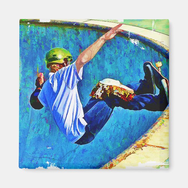 Skateboarding in the Bowl Magnet (Front)