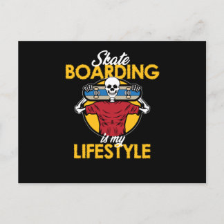 Skateboarding Is Lifestyle Skateboarder Skateboard Invitation Postcard