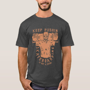 Skateboarding Is Not A Crime-Skeleton Skater Retro T-Shirt