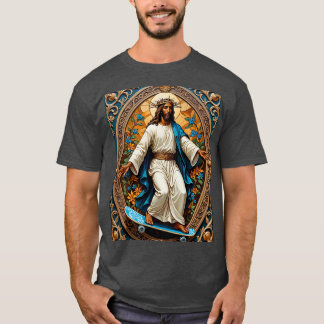 Skateboarding Jesus Sacred Style Tee