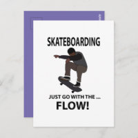 Skateboarding Just Go With The Flow Skateboarder