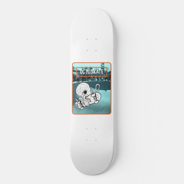 Skateboarding Octopus Skateboard (Front)