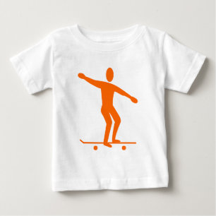 Skateboarding - Orange Baby T-Shirt