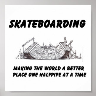 skateboarding philosophy poster