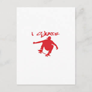 Skateboarding Postcard
