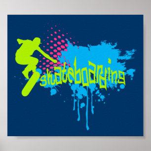 Skateboarding Poster