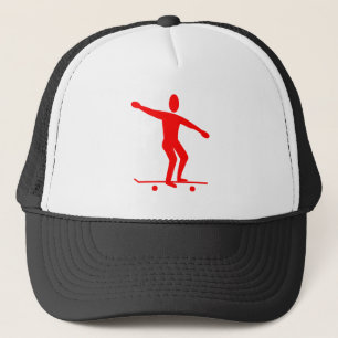 Skateboarding - Red Trucker Hat