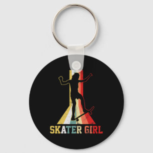Skateboarding Retro Skateboarding Skateboard Tee Key Ring