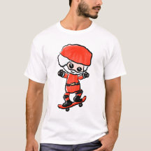 Skateboarding Santa