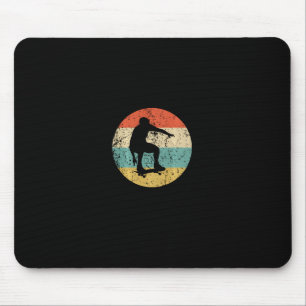 Skateboarding Shirt - Vintage Retro Skateboarder  Mouse Pad