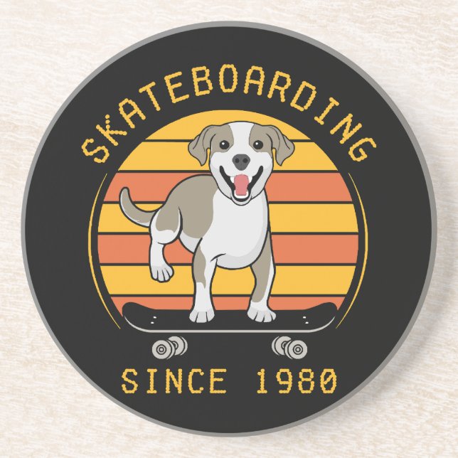Skateboarding Since 1980 Coaster (Front)