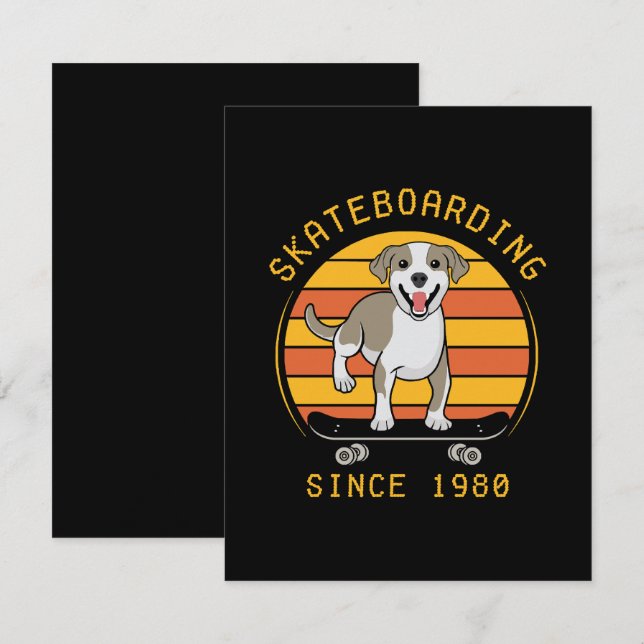 Skateboarding Since 1980 RSVP Card (Front/Back)