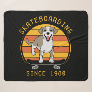 Skateboarding Since 1980 Sherpa Blanket