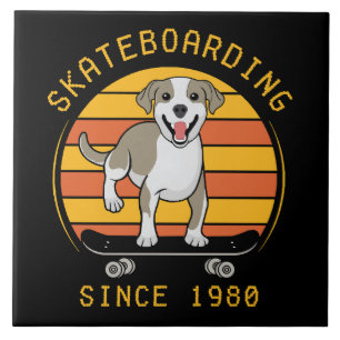 Skateboarding Since 1980 Tile