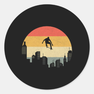 Skateboarding Skateboard Apparel - Skateboarder Sk Classic Round Sticker