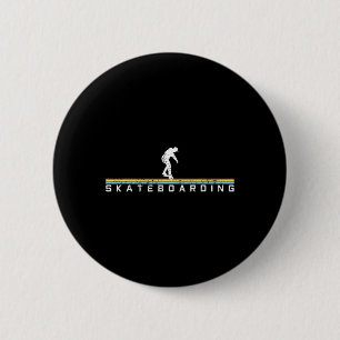 Skateboarding Skateboard Vintage Retro Gift 6 Cm Round Badge