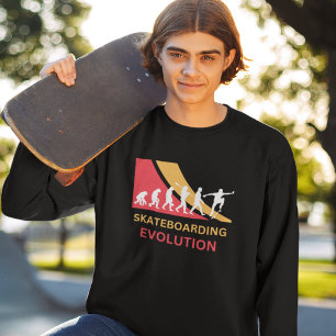 Skateboarding Skateboarder Evolution Sweatshirt