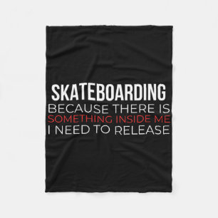 Skateboarding Skating Skateboard Skater Fleece Blanket