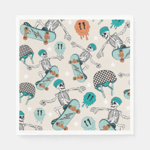 Skateboarding Skeleton Party Napkins