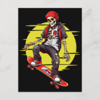 Skateboarding Skeleton