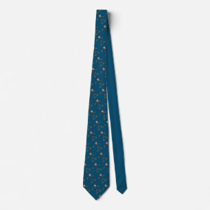 Skateboarding Skeleton Tie