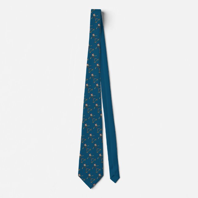 Skateboarding Skeleton Tie (Front)