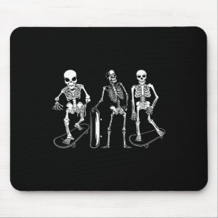 Skateboarding Skeletons Goth Aesthetic Skater Skul Mouse Pad